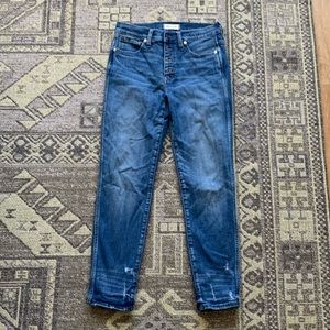 Madewell slim straight jeans